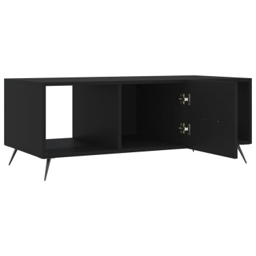 vidaXL Τραπεζάκι Σαλονιού Μαύρο 102x50x40cm από Επεξεργασμένο Ξύλο 1 τεμ.