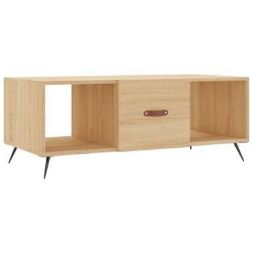 vidaXL Τραπεζάκι Σαλονιού Sonoma Δρυς 102x50x40cm από Επεξεργ. Ξύλο 1 τεμ.