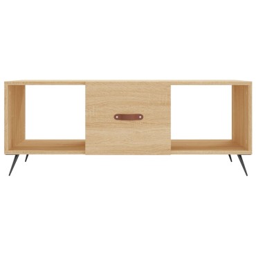 vidaXL Τραπεζάκι Σαλονιού Sonoma Δρυς 102x50x40cm από Επεξεργ. Ξύλο 1 τεμ.