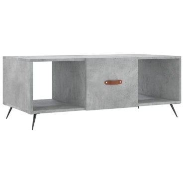 vidaXL Τραπεζάκι Σαλονιού Γκρι Σκυρ. 102x50x40cm Επεξεργασμένο Ξύλο 1 τεμ.