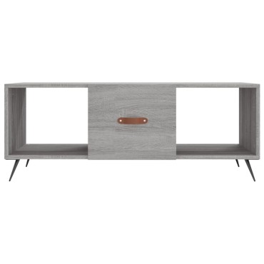 vidaXL Τραπεζάκι Σαλονιού Γκρι Sonoma 102x50x40cm Επεξεργασμένο Ξύλο 1 τεμ.