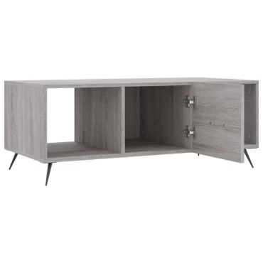vidaXL Τραπεζάκι Σαλονιού Γκρι Sonoma 102x50x40cm Επεξεργασμένο Ξύλο 1 τεμ.