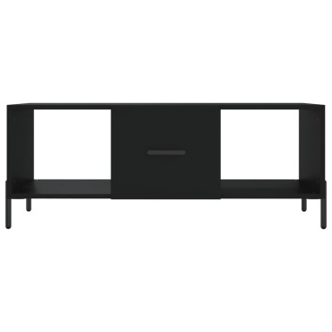 vidaXL Τραπεζάκι Σαλονιού Μαύρο 102x50x40cm από Επεξεργασμένο Ξύλο 1 τεμ.