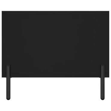 vidaXL Τραπεζάκι Σαλονιού Μαύρο 102x50x40cm από Επεξεργασμένο Ξύλο 1 τεμ.