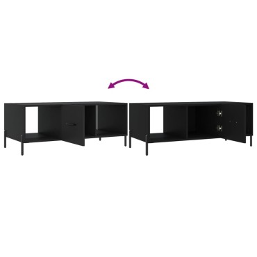vidaXL Τραπεζάκι Σαλονιού Μαύρο 102x50x40cm από Επεξεργασμένο Ξύλο 1 τεμ.
