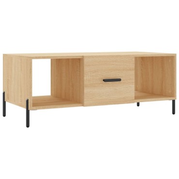 vidaXL Τραπεζάκι Σαλονιού Sonoma Δρυς 102x50x40cm από Επεξεργ. Ξύλο 1 τεμ.