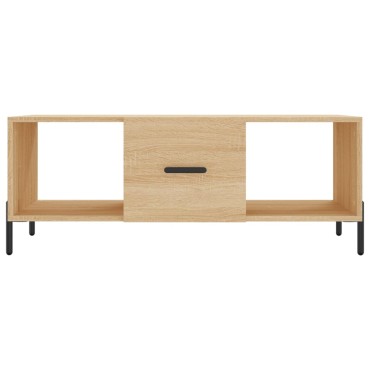 vidaXL Τραπεζάκι Σαλονιού Sonoma Δρυς 102x50x40cm από Επεξεργ. Ξύλο 1 τεμ.