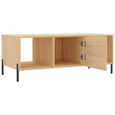 vidaXL Τραπεζάκι Σαλονιού Sonoma Δρυς 102x50x40cm από Επεξεργ. Ξύλο 1 τεμ.