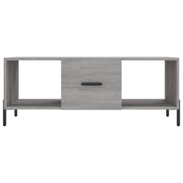 vidaXL Τραπεζάκι Σαλονιού Γκρι Sonoma 102x50x40cm Επεξεργασμένο Ξύλο 1 τεμ.