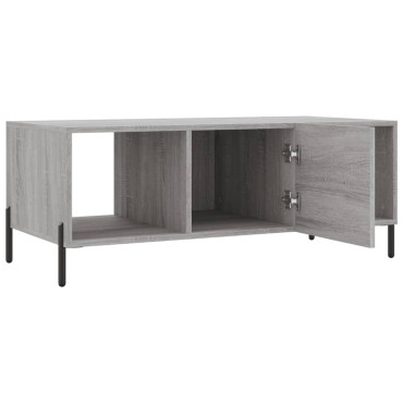 vidaXL Τραπεζάκι Σαλονιού Γκρι Sonoma 102x50x40cm Επεξεργασμένο Ξύλο 1 τεμ.