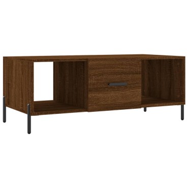 vidaXL Τραπεζάκι Σαλονιού Καφέ Δρυς 102x50x40cm Επεξεργασμένο Ξύλο 1 τεμ.