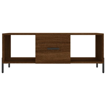 vidaXL Τραπεζάκι Σαλονιού Καφέ Δρυς 102x50x40cm Επεξεργασμένο Ξύλο 1 τεμ.