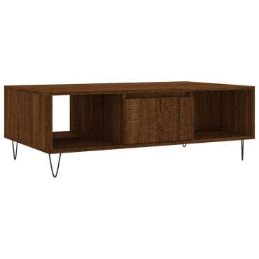 vidaXL Τραπεζάκι Σαλονιού Καφέ Δρυς 104x60x35cm Επεξεργασμένο Ξύλο 1 τεμ.