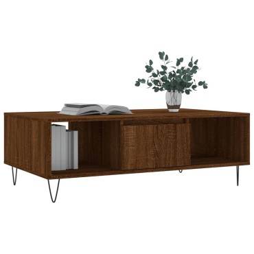 vidaXL Τραπεζάκι Σαλονιού Καφέ Δρυς 104x60x35cm Επεξεργασμένο Ξύλο 1 τεμ.