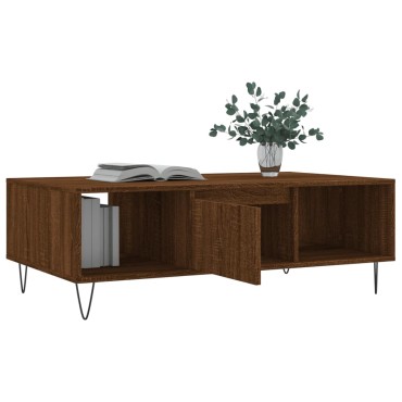 vidaXL Τραπεζάκι Σαλονιού Καφέ Δρυς 104x60x35cm Επεξεργασμένο Ξύλο 1 τεμ.