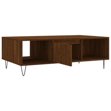 vidaXL Τραπεζάκι Σαλονιού Καφέ Δρυς 104x60x35cm Επεξεργασμένο Ξύλο 1 τεμ.