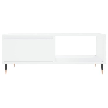 vidaXL Τραπεζάκι Σαλονιού Λευκό 90x60x35cm Επεξεργασμένο Ξύλο 1 τεμ.
