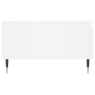 vidaXL Τραπεζάκι Σαλονιού Λευκό 90x60x35cm Επεξεργασμένο Ξύλο 1 τεμ.