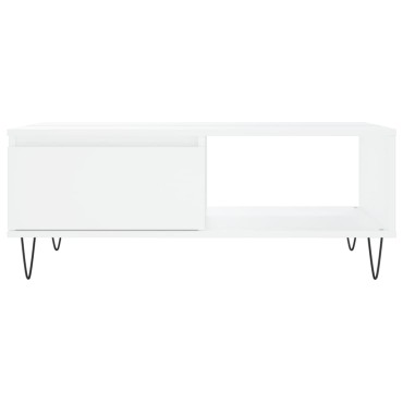 vidaXL Τραπεζάκι Σαλονιού Λευκό 90x60x35cm Επεξεργασμένο Ξύλο 1 τεμ.