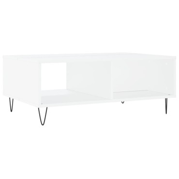 vidaXL Τραπεζάκι Σαλονιού Λευκό 90x60x35cm Επεξεργασμένο Ξύλο 1 τεμ.