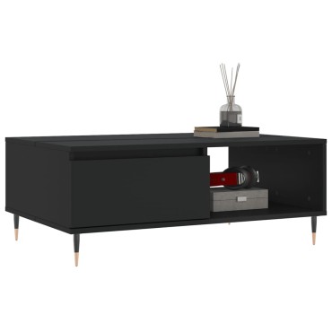 vidaXL Τραπεζάκι Σαλονιού Μαύρο 90x60x35cm από Επεξεργασμένο Ξύλο 1 τεμ.