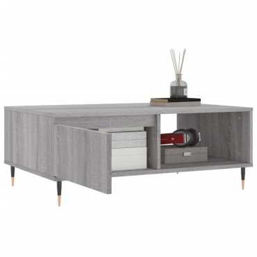 vidaXL Τραπεζάκι Σαλονιού Γκρι Sonoma 90x60x35cm Επεξεργασμένο Ξύλο 1 τεμ.