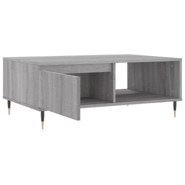 vidaXL Τραπεζάκι Σαλονιού Γκρι Sonoma 90x60x35cm Επεξεργασμένο Ξύλο 1 τεμ.