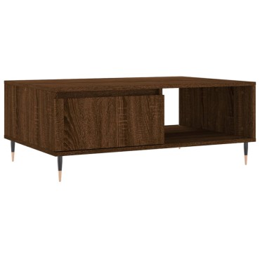 vidaXL Τραπεζάκι Σαλονιού Καφέ Δρυς 90x60x35cm από Επεξεργασμ. Ξύλο 1 τεμ.