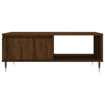 vidaXL Τραπεζάκι Σαλονιού Καφέ Δρυς 90x60x35cm από Επεξεργασμ. Ξύλο 1 τεμ.