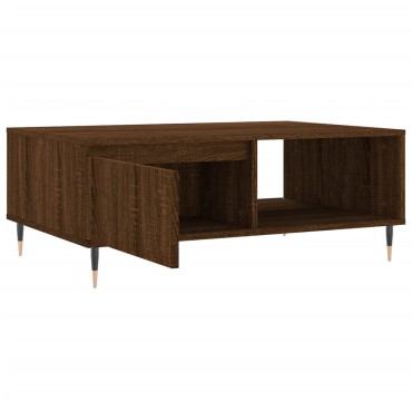 vidaXL Τραπεζάκι Σαλονιού Καφέ Δρυς 90x60x35cm από Επεξεργασμ. Ξύλο 1 τεμ.