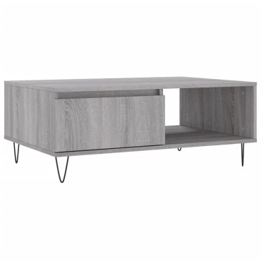 vidaXL Τραπεζάκι Σαλονιού Γκρι Sonoma 90x60x35cm Επεξεργασμένο Ξύλο 1 τεμ.