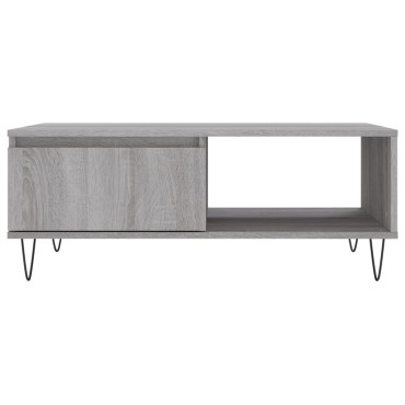 vidaXL Τραπεζάκι Σαλονιού Γκρι Sonoma 90x60x35cm Επεξεργασμένο Ξύλο 1 τεμ.