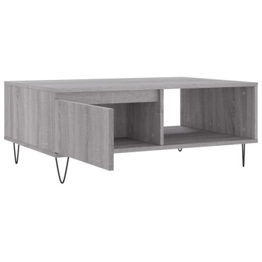 vidaXL Τραπεζάκι Σαλονιού Γκρι Sonoma 90x60x35cm Επεξεργασμένο Ξύλο 1 τεμ.