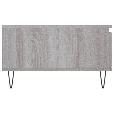 vidaXL Τραπεζάκι Σαλονιού Γκρι Sonoma 90x60x35cm Επεξεργασμένο Ξύλο 1 τεμ.