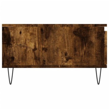 vidaXL Τραπεζάκι Σαλονιού Καπνιστή Δρυς 90x60x35cm Επεξεργασμ. Ξύλο 1 τεμ.