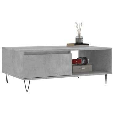 vidaXL Τραπεζάκι Σαλονιού Γκρι Σκυρ. 90x60x35cm Επεξεργασμένο Ξύλο 1 τεμ.