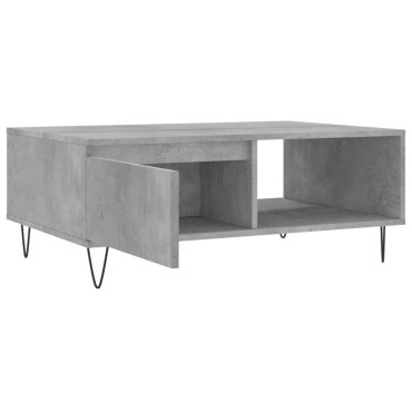 vidaXL Τραπεζάκι Σαλονιού Γκρι Σκυρ. 90x60x35cm Επεξεργασμένο Ξύλο 1 τεμ.