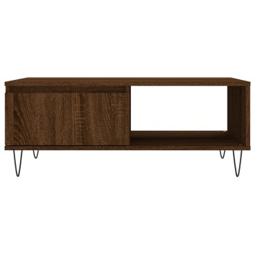 vidaXL Τραπεζάκι Σαλονιού Καφέ Δρυς 90x60x35cm από Επεξεργασμένο Ξύλο 1 τεμ.