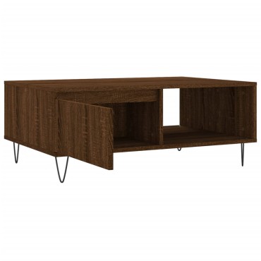 vidaXL Τραπεζάκι Σαλονιού Καφέ Δρυς 90x60x35cm από Επεξεργασμένο Ξύλο 1 τεμ.