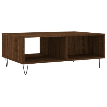 vidaXL Τραπεζάκι Σαλονιού Καφέ Δρυς 90x60x35cm από Επεξεργασμένο Ξύλο 1 τεμ.