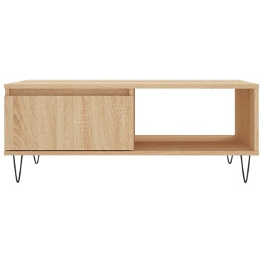 vidaXL Τραπεζάκι Σαλονιού Sonoma Δρυς 90x60x35cm Επεξεργασμένο Ξύλο 1 τεμ.