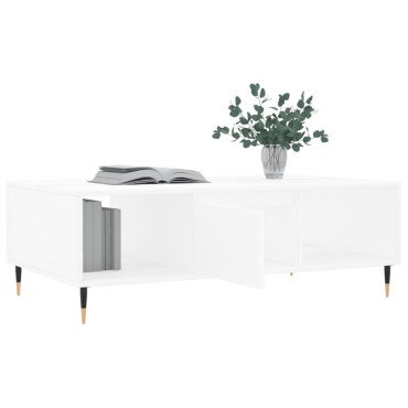 vidaXL Τραπεζάκι Σαλονιού Λευκό 104x60x35cm από Επεξεργασμένο Ξύλο 1 τεμ.