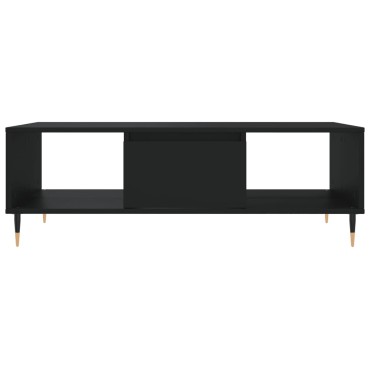 vidaXL Τραπεζάκι Σαλονιού Μαύρο 104x60x35cm από Επεξεργασμένο Ξύλο 1 τεμ.