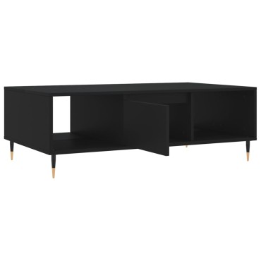 vidaXL Τραπεζάκι Σαλονιού Μαύρο 104x60x35cm από Επεξεργασμένο Ξύλο 1 τεμ.