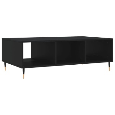 vidaXL Τραπεζάκι Σαλονιού Μαύρο 104x60x35cm από Επεξεργασμένο Ξύλο 1 τεμ.