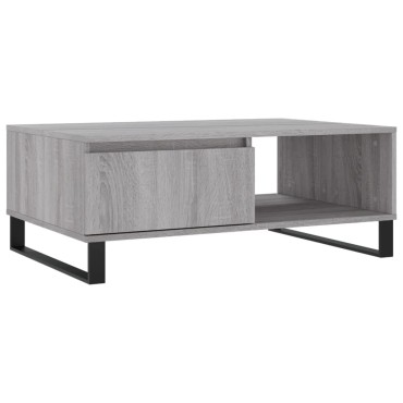 vidaXL Τραπεζάκι Σαλονιού Γκρι Sonoma 90x60x35cm Επεξεργασμένο Ξύλο 1 τεμ.