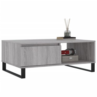 vidaXL Τραπεζάκι Σαλονιού Γκρι Sonoma 90x60x35cm Επεξεργασμένο Ξύλο 1 τεμ.