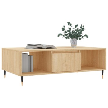 vidaXL Τραπεζάκι Σαλονιού Sonoma Δρυς 104x60x35cm από Επεξεργ. Ξύλο 1 τεμ.