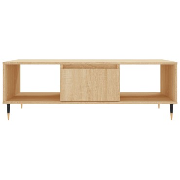 vidaXL Τραπεζάκι Σαλονιού Sonoma Δρυς 104x60x35cm από Επεξεργ. Ξύλο 1 τεμ.