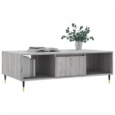 vidaXL Τραπεζάκι Σαλονιού Γκρι Sonoma 104x60x35cm Επεξεργασμένο Ξύλο 1 τεμ.
